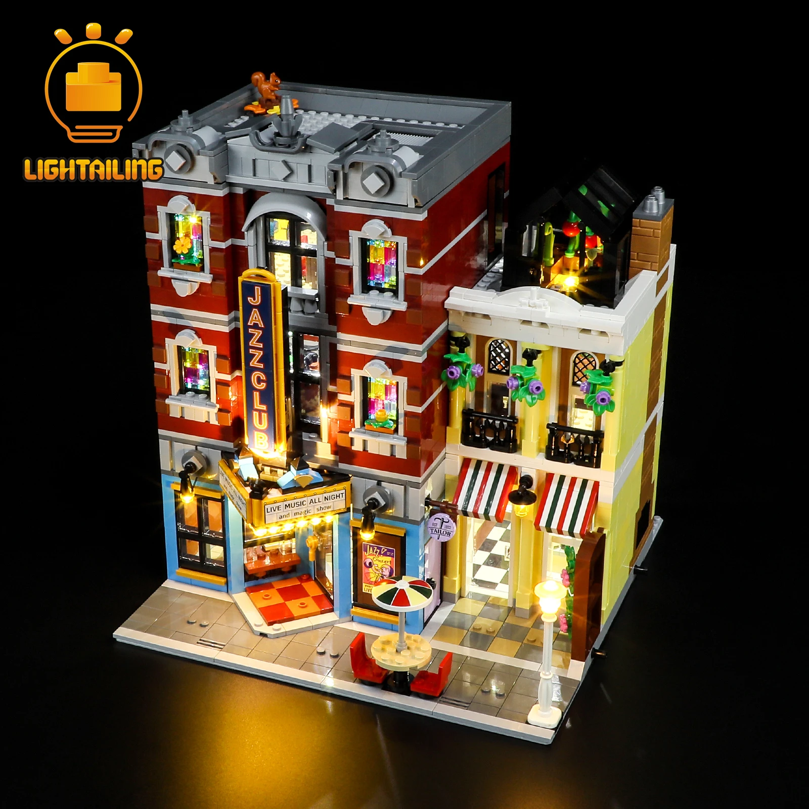 LIGHTAILING – Kit d'éclairage LED pour 10312, ensemble de blocs de construction de Club de Jazz (modèle non inclus), jouets pour enfants