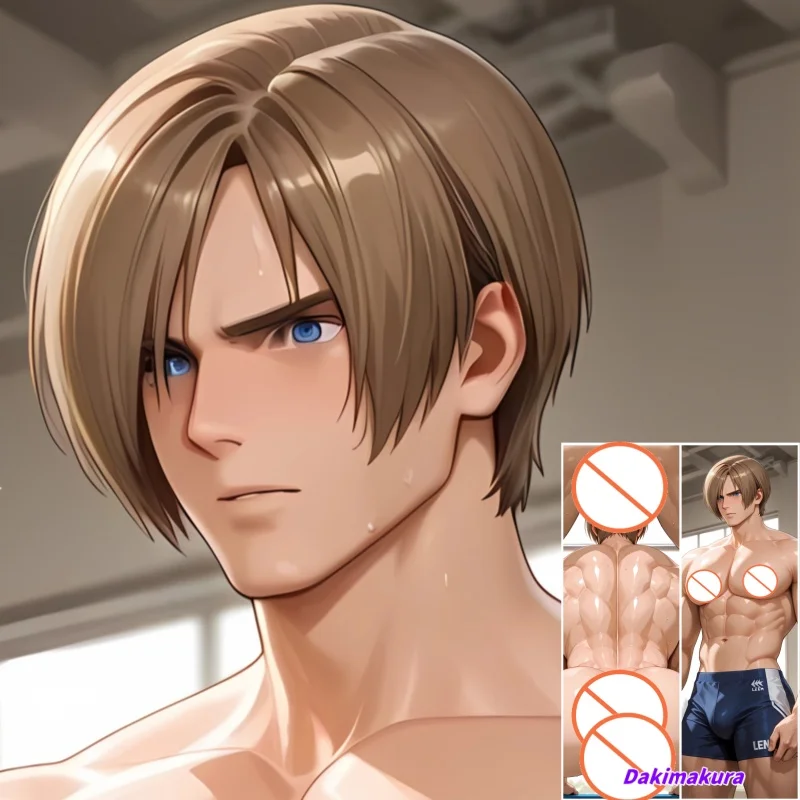 

Dakimakura Anime Pillowcase LeonKennedy Double-sided Print Life-size Body Pillow Cover Bedding Gifts