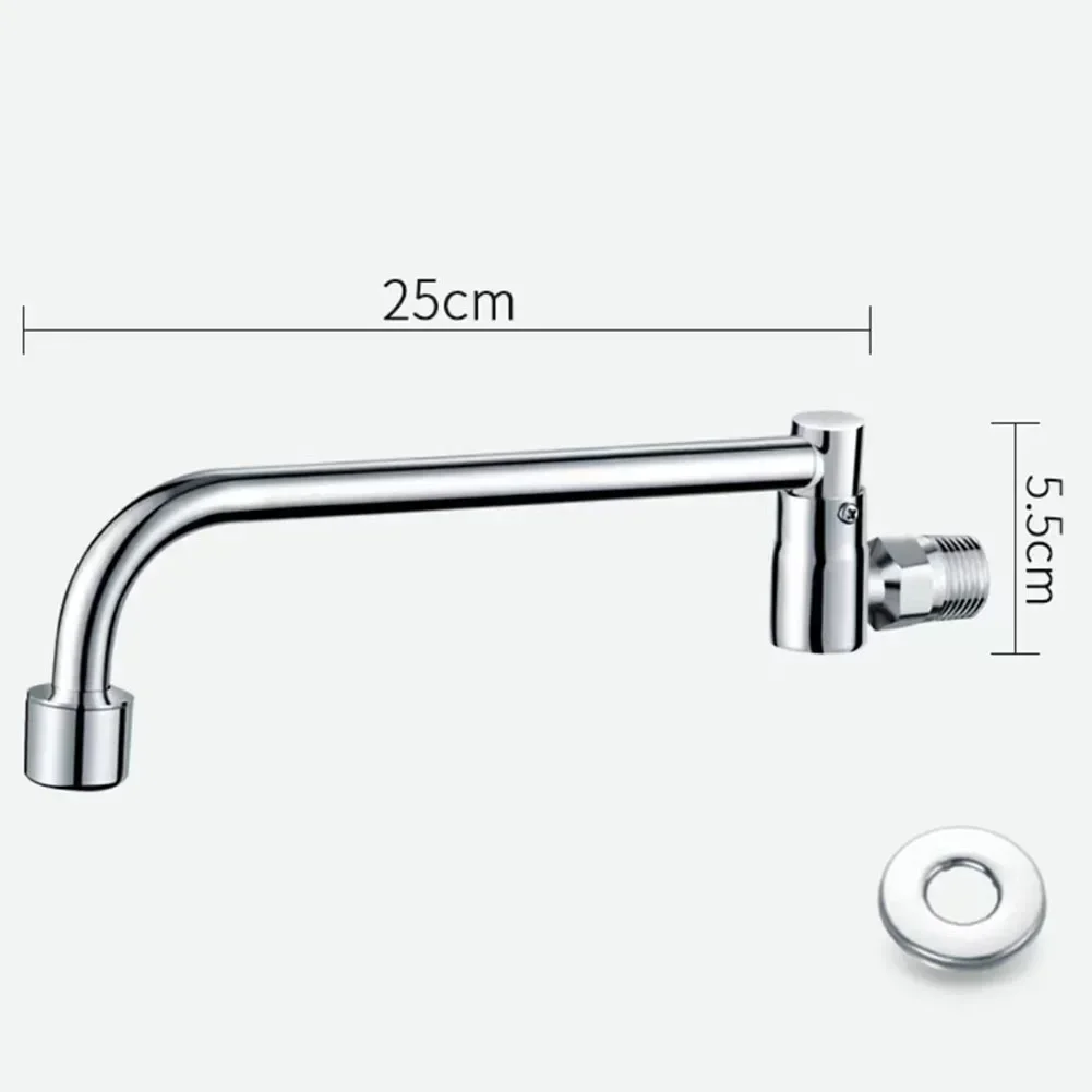 Outlet Fittings Faucet Convient Copper Durabe Electroplating G1/2 Swinging Spout Best Home & Garden Best Brand New