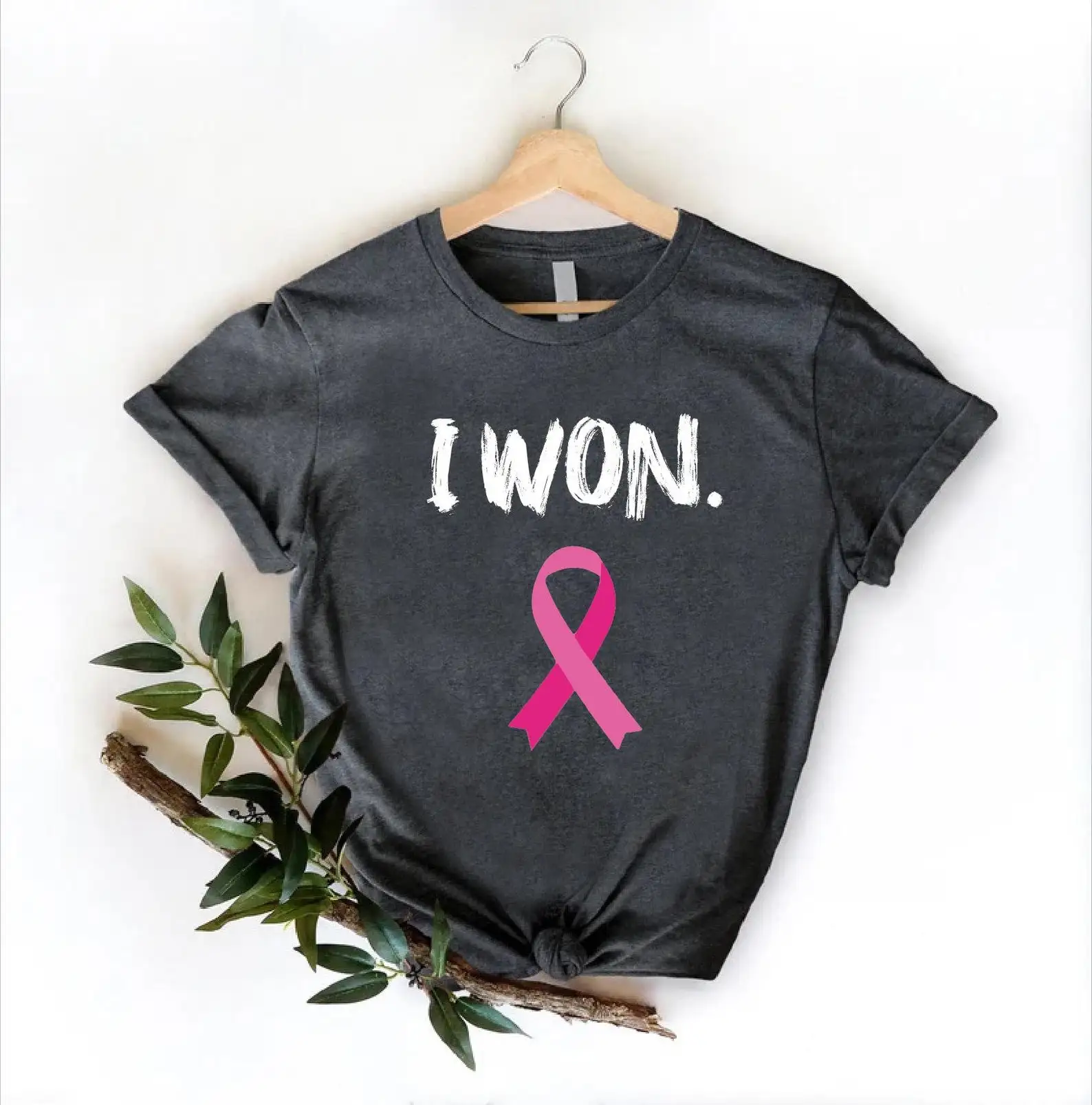 I Won Breast Cancer Shirt,  Stronger Than Cancer Shirt,Breast Cancer Recovery Announcement Tee