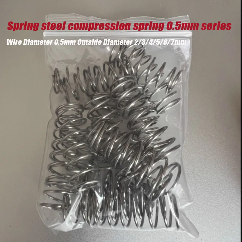 

304 Stainless Steel Y-type Compression Spring, Return Spring Steel Wire Diameter 0.5mm Outside Diameter 2/3/4/5/6/7mm