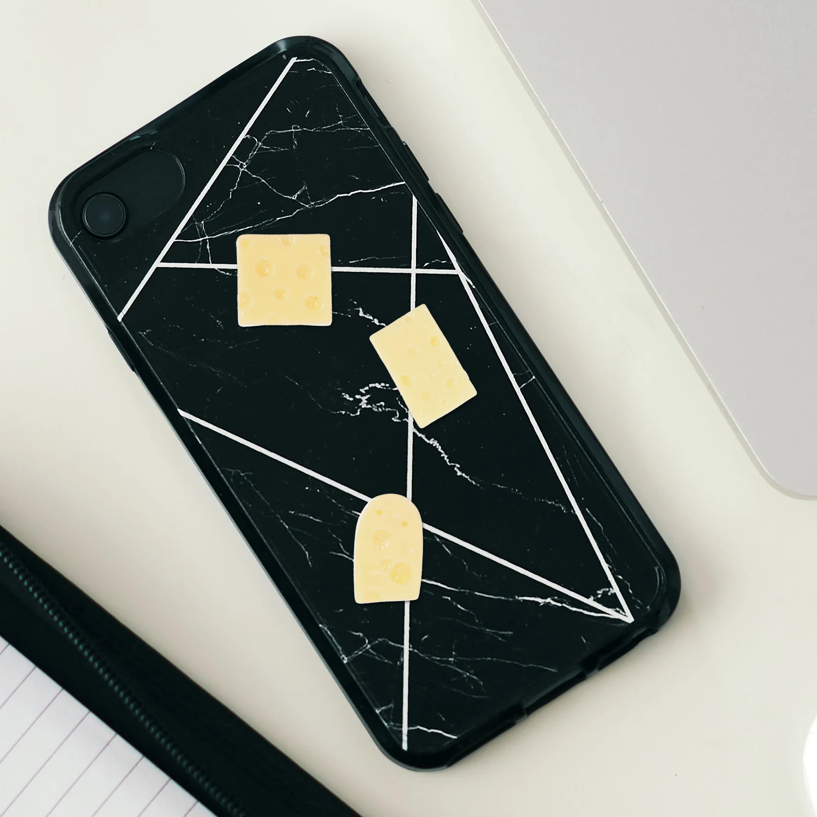 60 قطعة نماذج الجبن المقلد صور صغيرة الدعائم الراتنج الحلوى الاصطناعية ديكور الحرفية لوازم المنزل مكتب الطرف