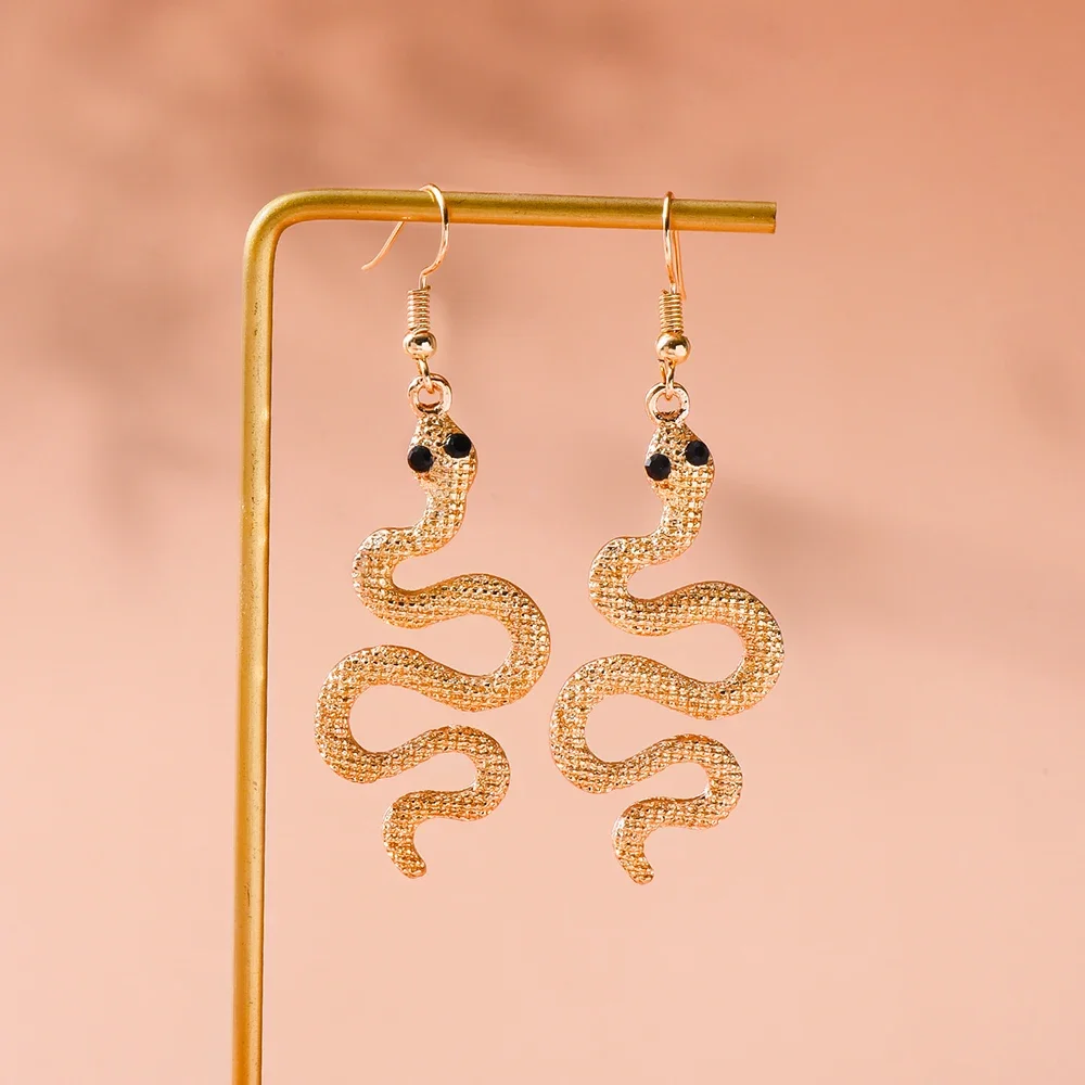 Lifelike Snake Drop Earrings with Crystal Dangle Earrings Charm Jewelry for Women Girls Personalized Gift