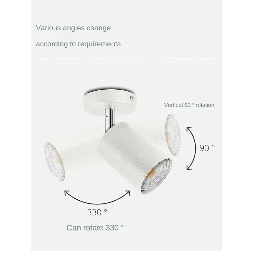 耐久性のある北欧ミニマリスト Opbouw Draaibaar Huis Woonkamer Keuken Eiland 6W Vervangbare GU10 Led Cob スポット Plafond ダウンライト