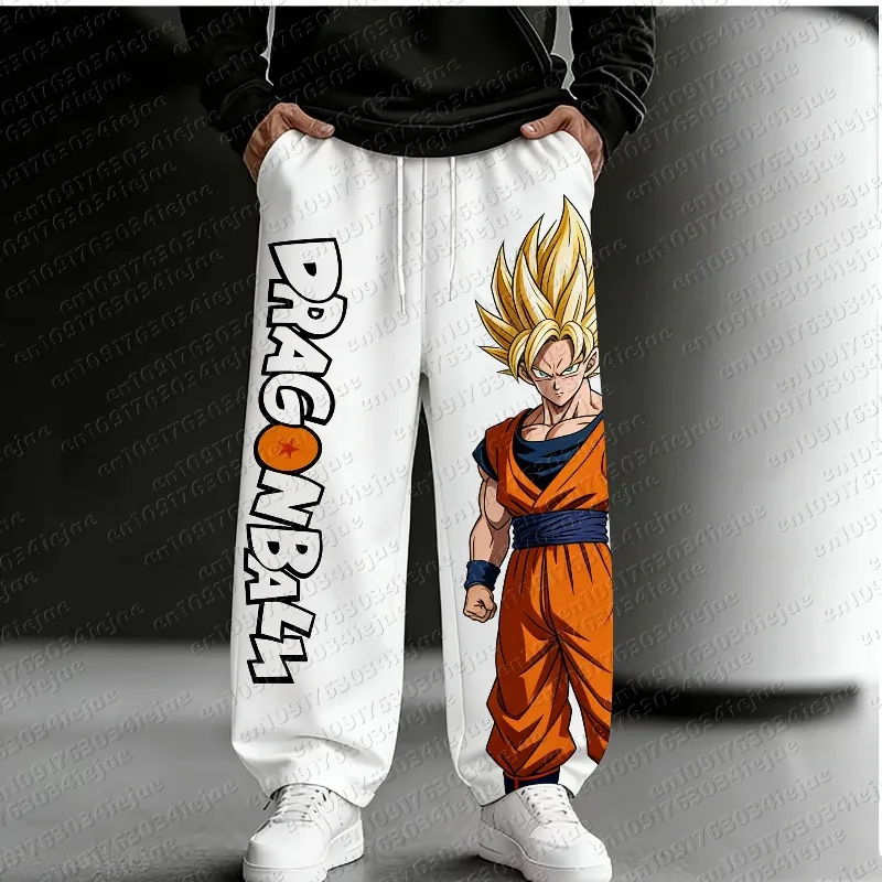 

2026 Dragon Ball Goku Style Super Cool 3D Print High Street Style Loose Fit Anime Sports Casual Comic Convention Pants