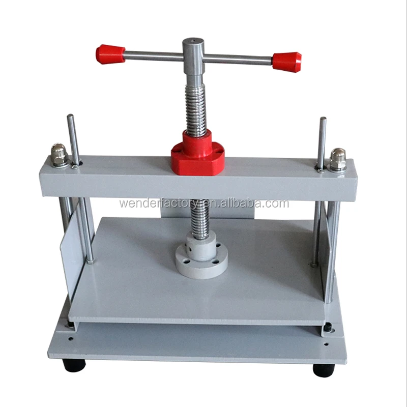 

A4 Size Manual Receipt Paper Pressing Machine Book Flattening Coin Stamp Book Processing Machinery