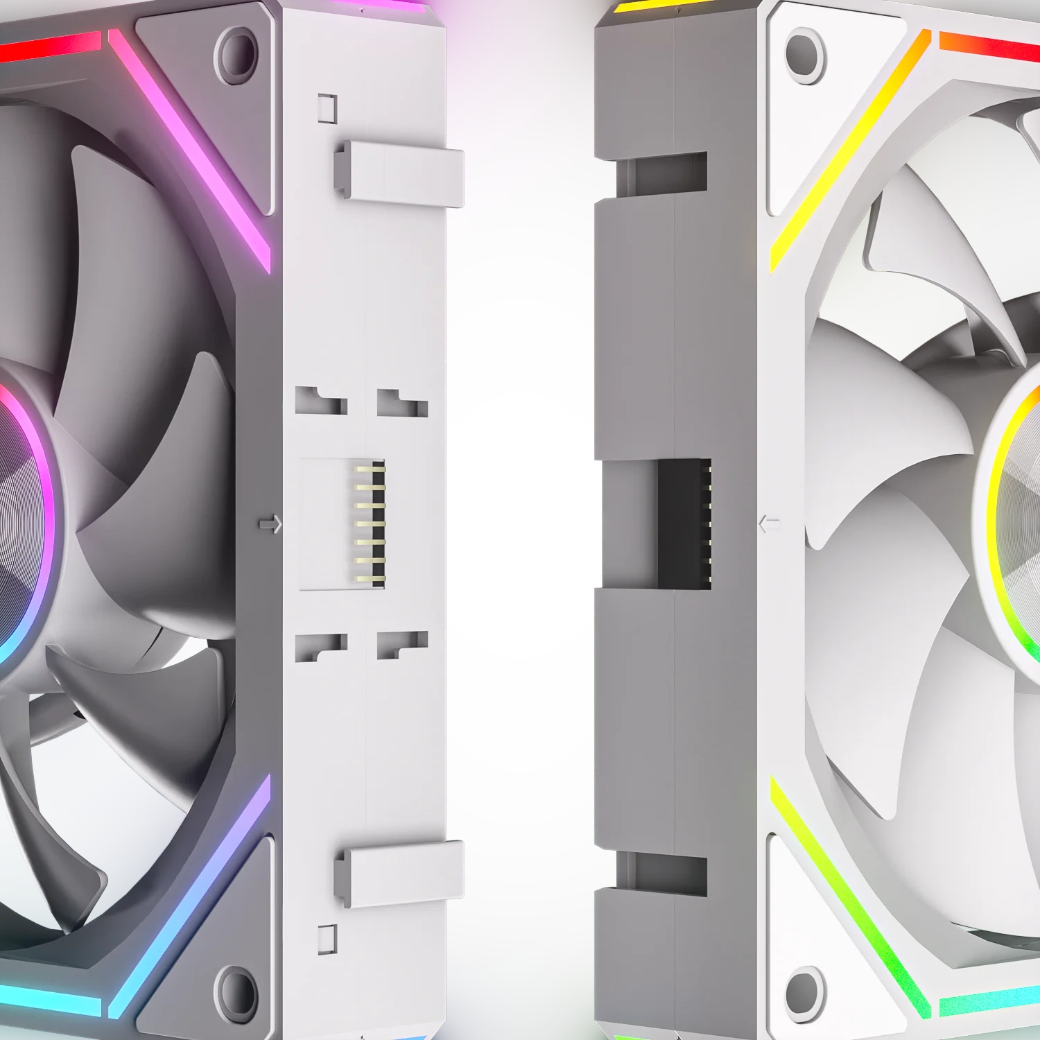 Power Train PRISM 8RS 12CM ARGB 4-Pin PWM blok wentylatora 12V Duża objętość powietrza 56.62CFM/800-1800RPM