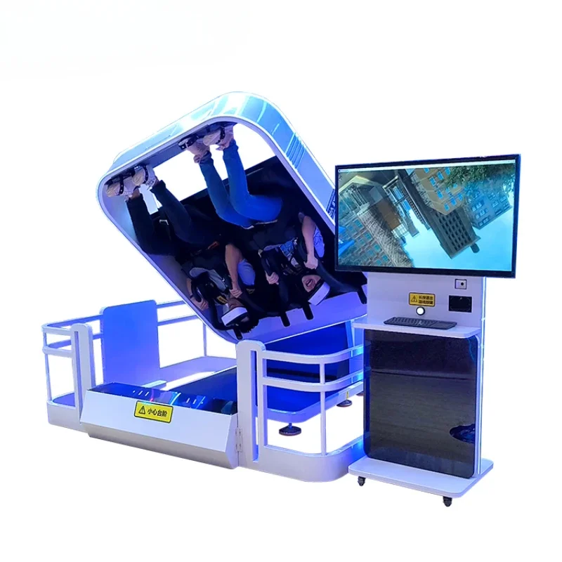 Theme Park Equipment 360 Rotation Immersive Roller Coaster Motion Simulator 9D VR Arcade Machines Simulator Game VR