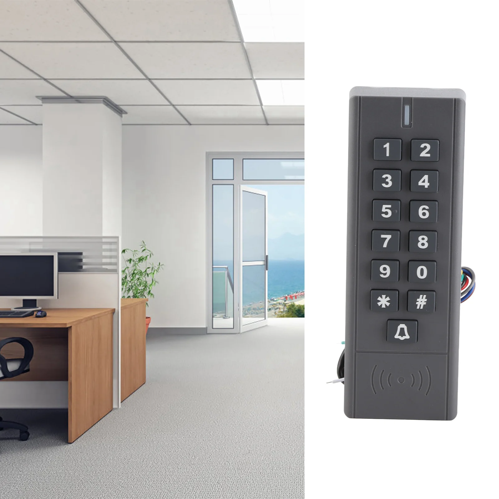 Door opening system RFID keypad access control reader password IP67 waterproof access control keypad