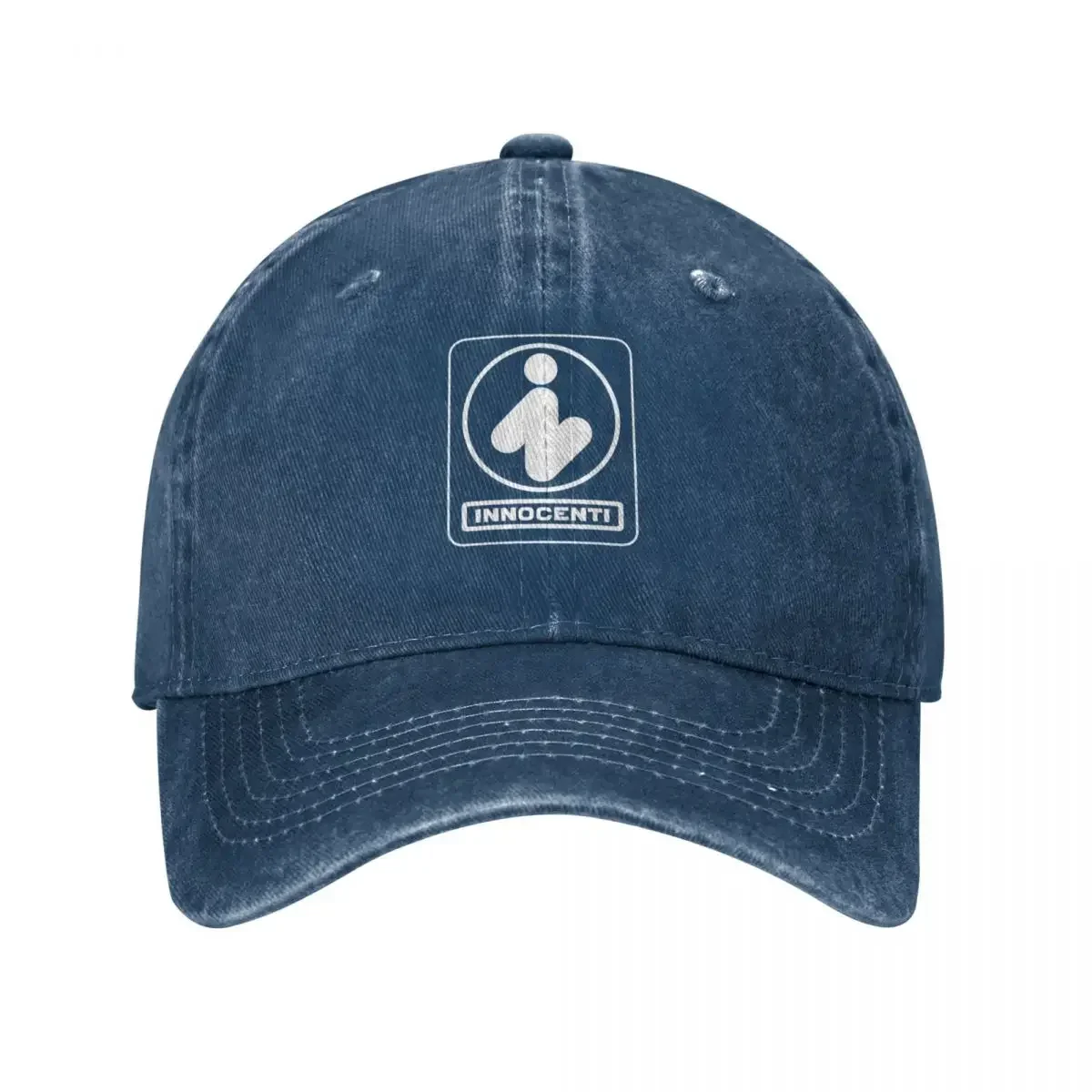 Vintage Innocenti Emblem 1970's - Innocenti Mini, Lambretta - White Print Baseball Cap Hats For Men Party Hat Golf Men Women's