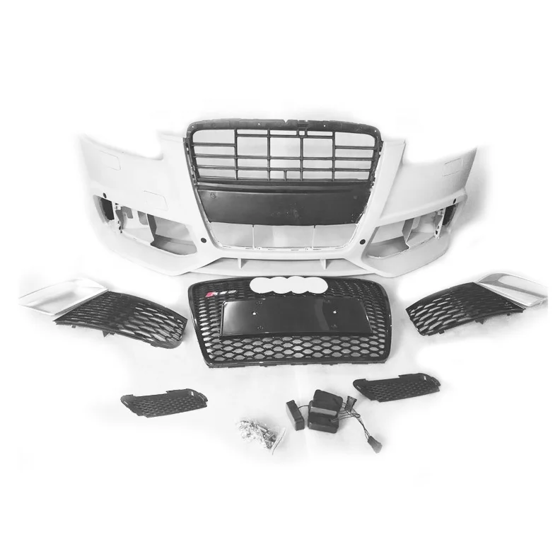 

Car BodiKits High Quality for audis A6 S6 RS6 Style Front Bumper With Grill All Accessory 2005 2006 2007 2008 2009 2010 2011