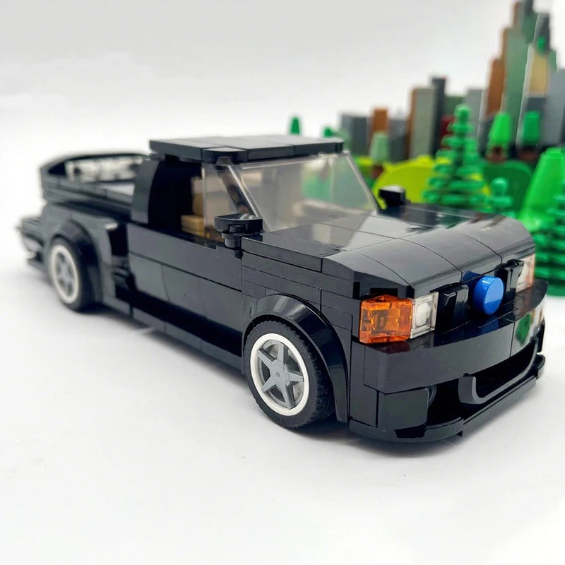 

332pcs MOC Built Tough F-150 Lightning Black City Champion Supercar Building Block Christmas Gift Toy to Develop Patience