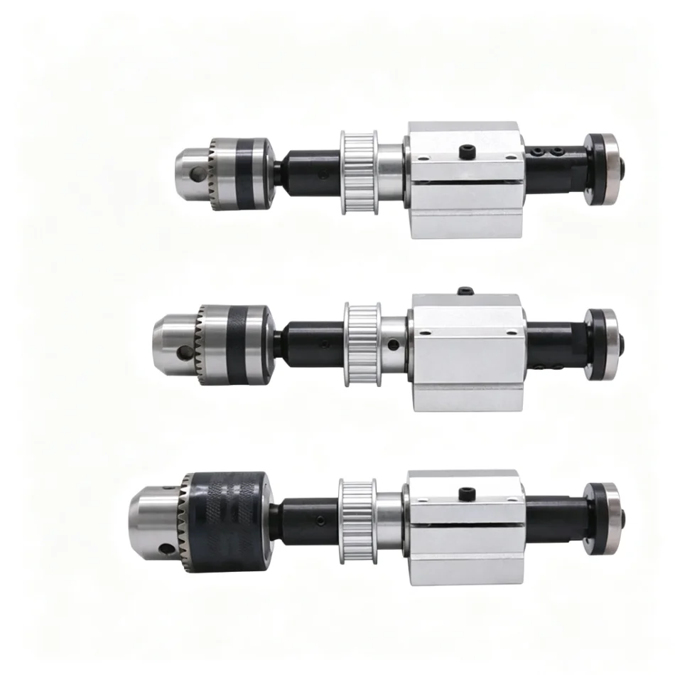 Table saw and drill integrated unpowered spindle assembly DIY woodworking cutting and grinding spindle accessories