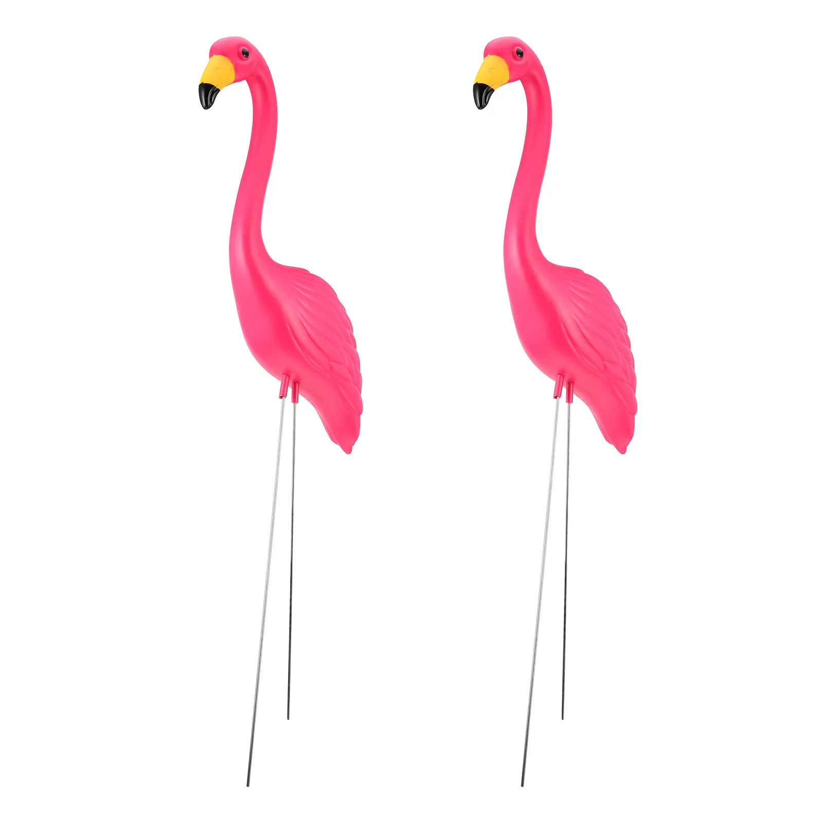 2 قطعة حديقة فلامنغو حصة الوردي دائم ساحة ديكور تمثال واقعي لحديقة الفناء الخلفي فلامنغو حصة حديقة الديكور