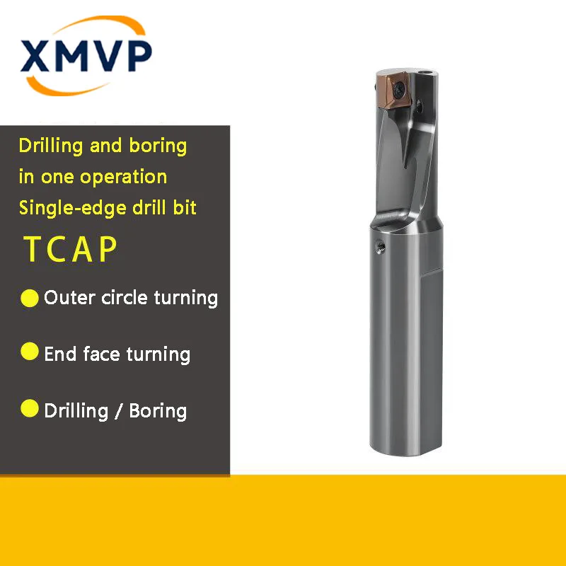 Single edge U drill TCAP multi-function drill boring one tool bar fast drill bit Teguke XCMT04 efficient chip removal