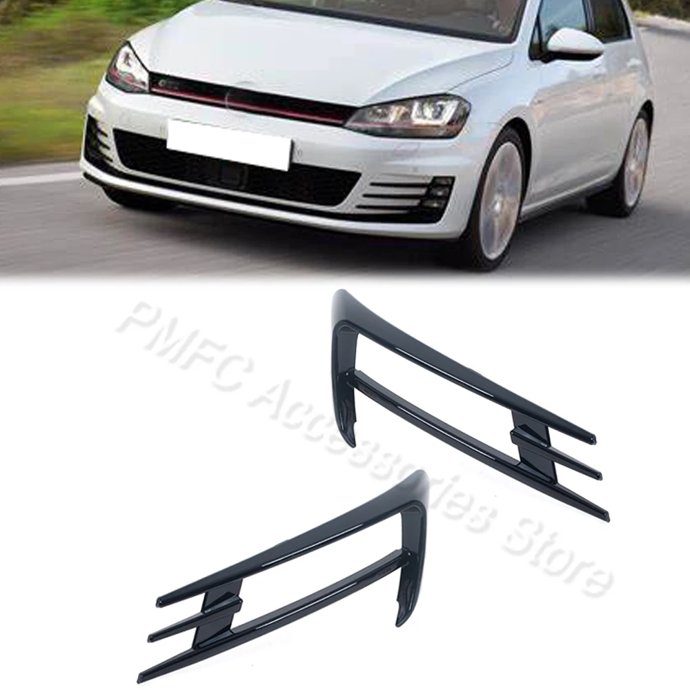 

Left Right Fog Lamp Trim Cover Front Bumper Fog Light Grilles For VW Golf 7 MK7 2014 2015 2016 2017 Easy To Install For Car