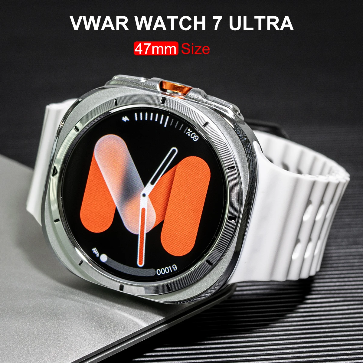 

2024 New Vwar JS Watch 7 Ultra 1:1 47mm Smartwatch AMOLED Screen Bluetooth Call IP68 Waterproof Mens Smart Watch for Android IOS