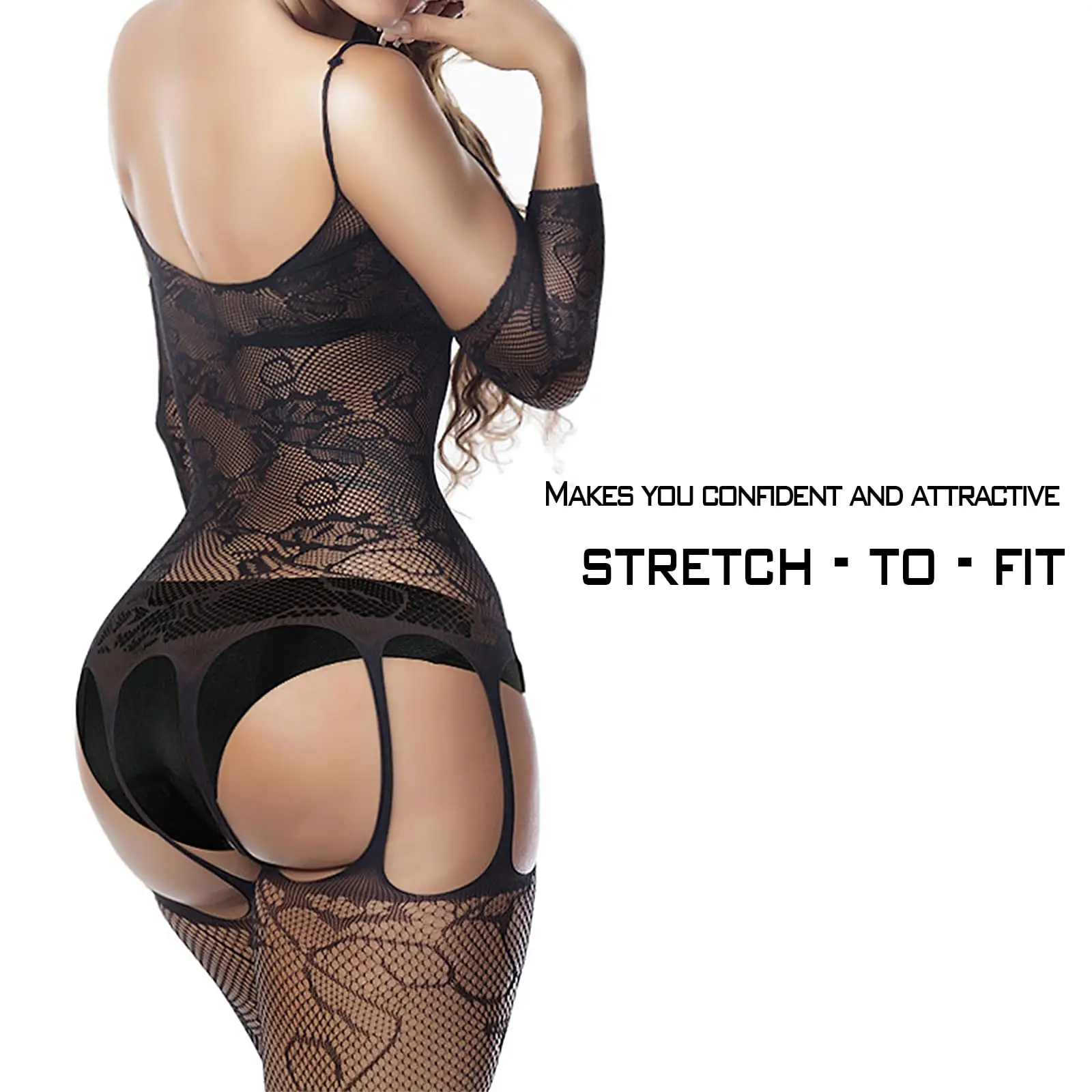 Sexy Porn Female Lingerie Fishnet Bondage Erotic Bodysuit Stretch Open Crotch Tights High Waist Pantyhose Mesh Stockings For Sex