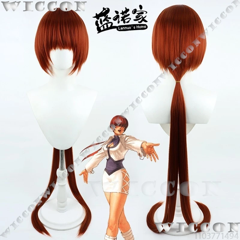 Shermie Viper Ning Game NARAKA Cosplay Silver Laser Color Coat Purple PU Clothes Sexy Woman Outfit Long Red Wig Cos Halloween