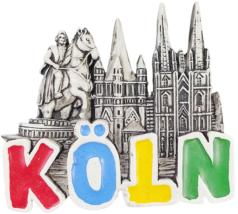 3D Cologne Koln Germany Fridge Magnet Souvenir Gift Resin Refrigerator Magnetic Sticker Collection Home Decoration