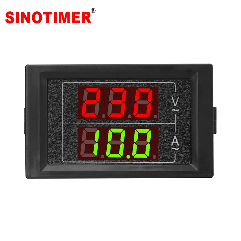 D85 AC60-500V 100A Dual Display Voltage Current Meter Meter Amperimetro LED Voltmeter Ammeter AC Meter Volt Detector Tester