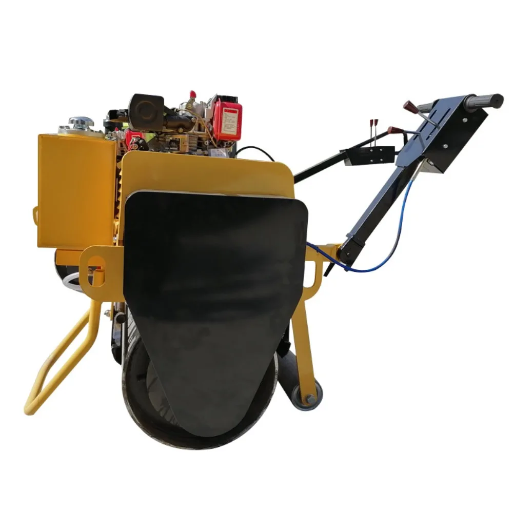 Factory Direct 2026 Industrial building hydraulic small engine driving behind the roller mini vibration road