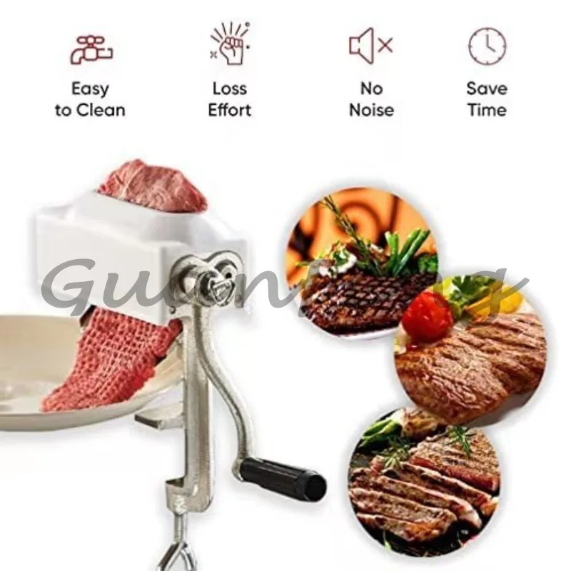 

Manual Cast Iron Meat Tenderizer Steak Press Machine