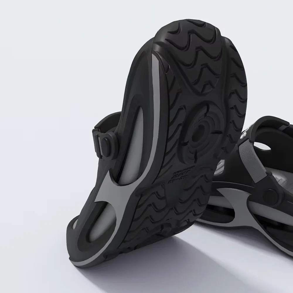 Plateau-Sandalen mit dicker Sohle, erhöhtes Design für Paare, rutschfeste Strand-Slipper, dicke Sohle für den Außenbereich, Herren-Sandalen für Männer – Detail 4