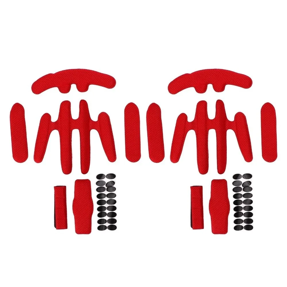 2 Sets Hook and Loop Helmet Padding Kit Breathable sponge Bike Helmet Lining Universal Helmet Foam Pads for Bike Cycling