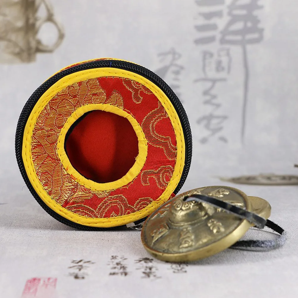 

Compact Temple Bell Bag High Grade Material Cymbals Bell Holder for Safe Transportation and Storage Storage Bag