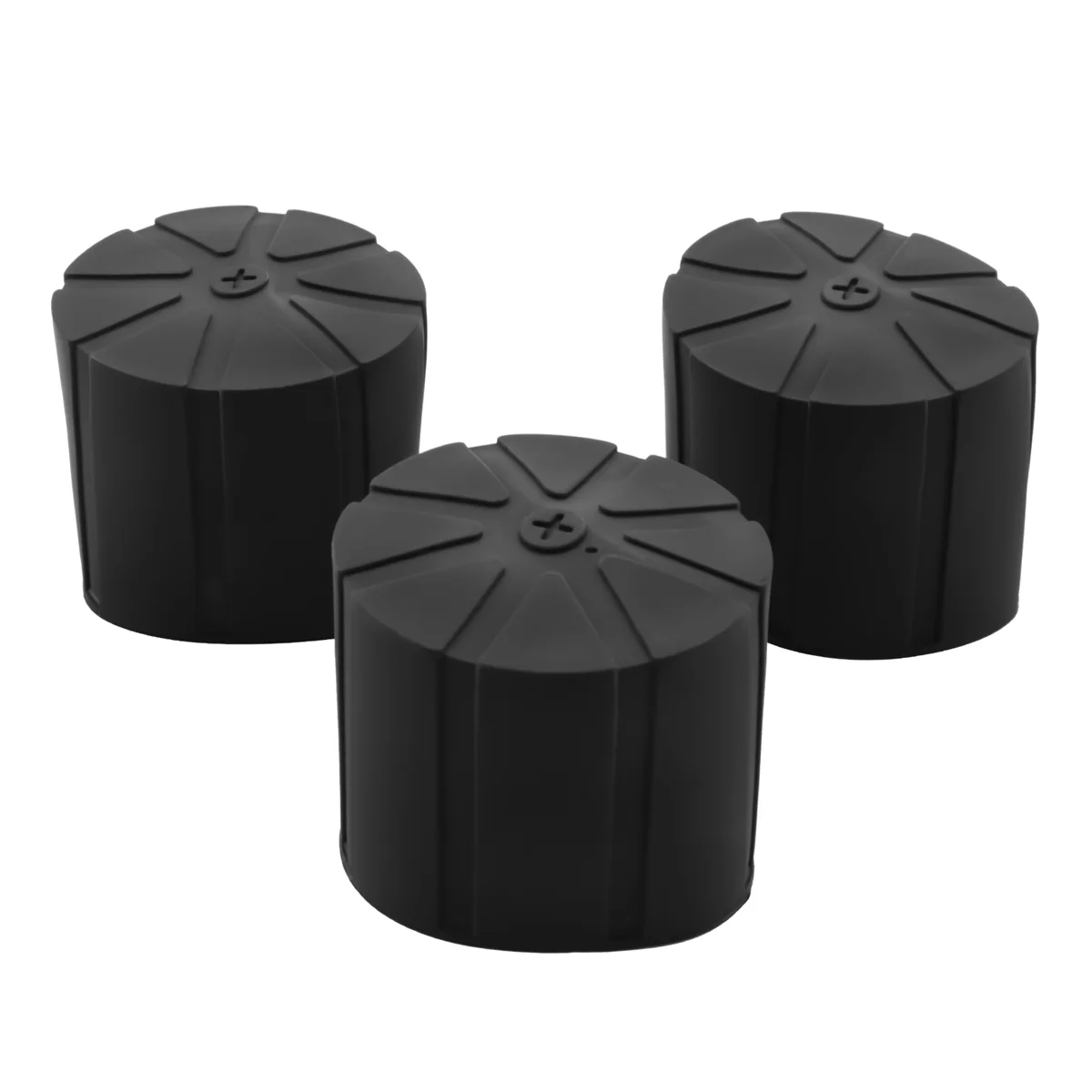 3 stuks waterdichte siliconen universele lensdopafdekking voor 65-90 mm DSLR-cameralens