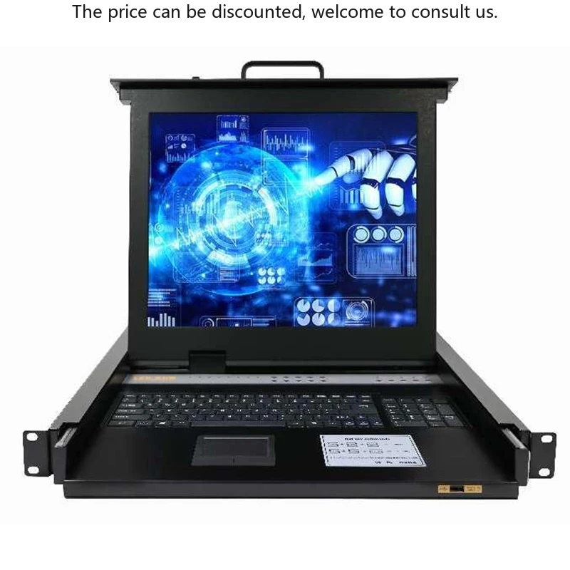 

CAT5 8-Port 17 Inch LED KVM Switch With High Resolution Touch Pad Mouse 104-keys Keyboard Stock Available