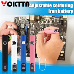 Cordless Soldering Iron Tool USB Charging 400mah Battery Button Voltage Regulation 510 Thread Heating Head Voltage Welding