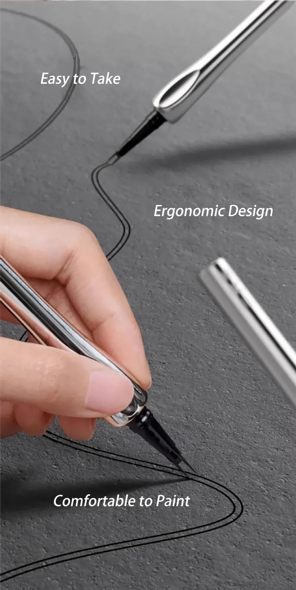 RUW Waterdichte Tattoo Brow Tint met stencils Semi-permanente wenkbrauwkleur gaat tot 3 dagen mee Gemakkelijk aan te brengen Langdurig CO:02