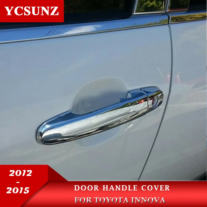 

Chrome Door Handle Cover For Toyota Innova 2012 2013 2014 2015 car-styling Accessories Parts Ycsunz