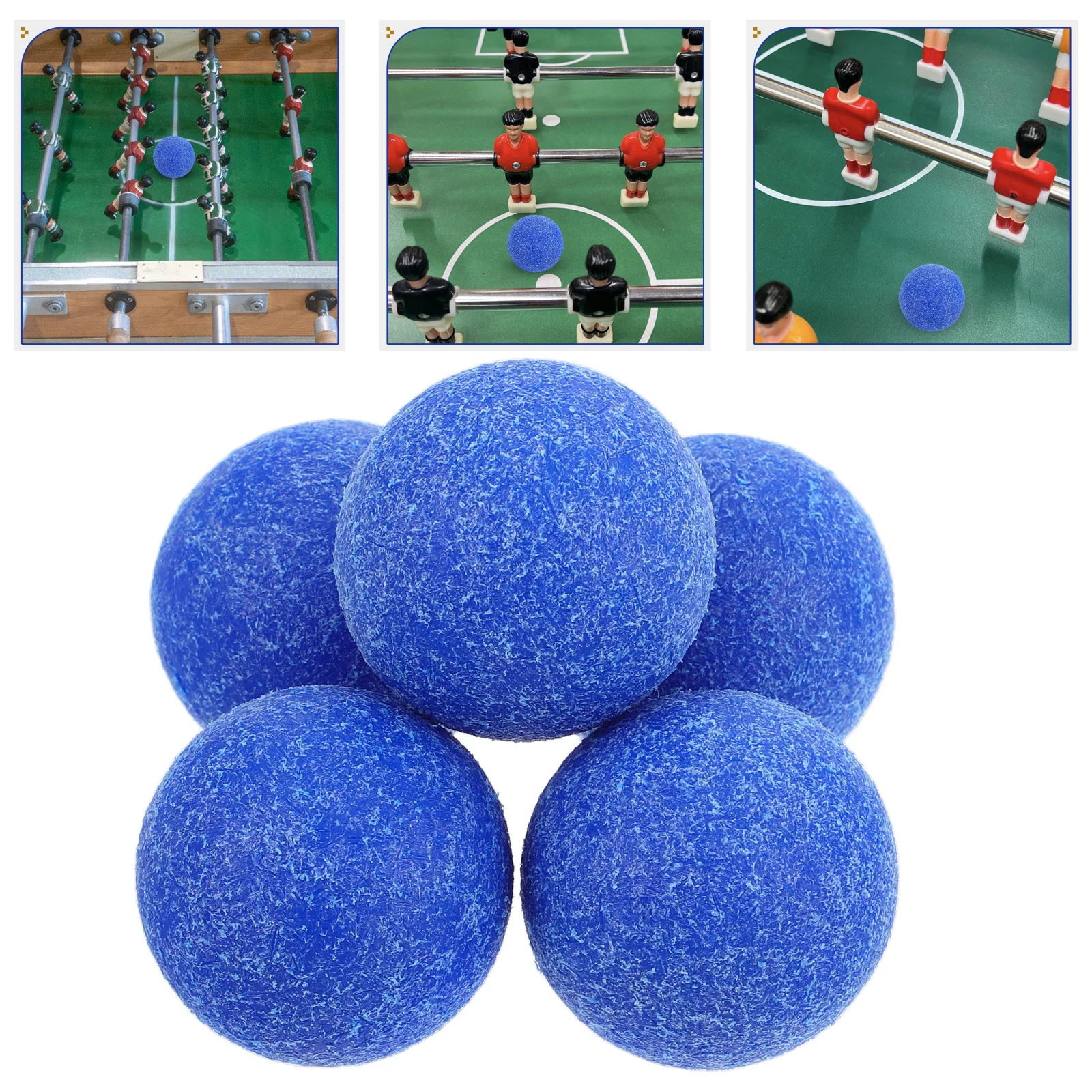 

5Pcs Frosted Foosball Tabletop Soccer Ball Replacement Durable Plastic Mini Footballs Indoor Game Versatile Use Anytime Anywhere