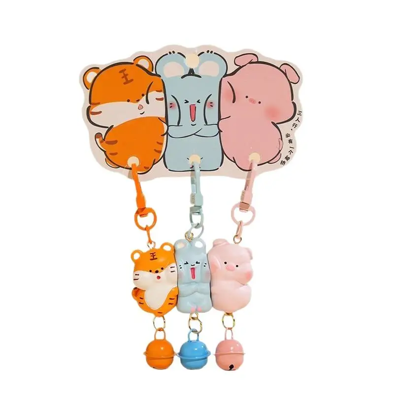 3-teiliges Set Magnetische Schlüsselanhänger aus Kunstharz, Cartoon-Schlüsselanhänger-Sets, Mini-Rucksack-Charm, Geschenk für Freunde – Detail 7