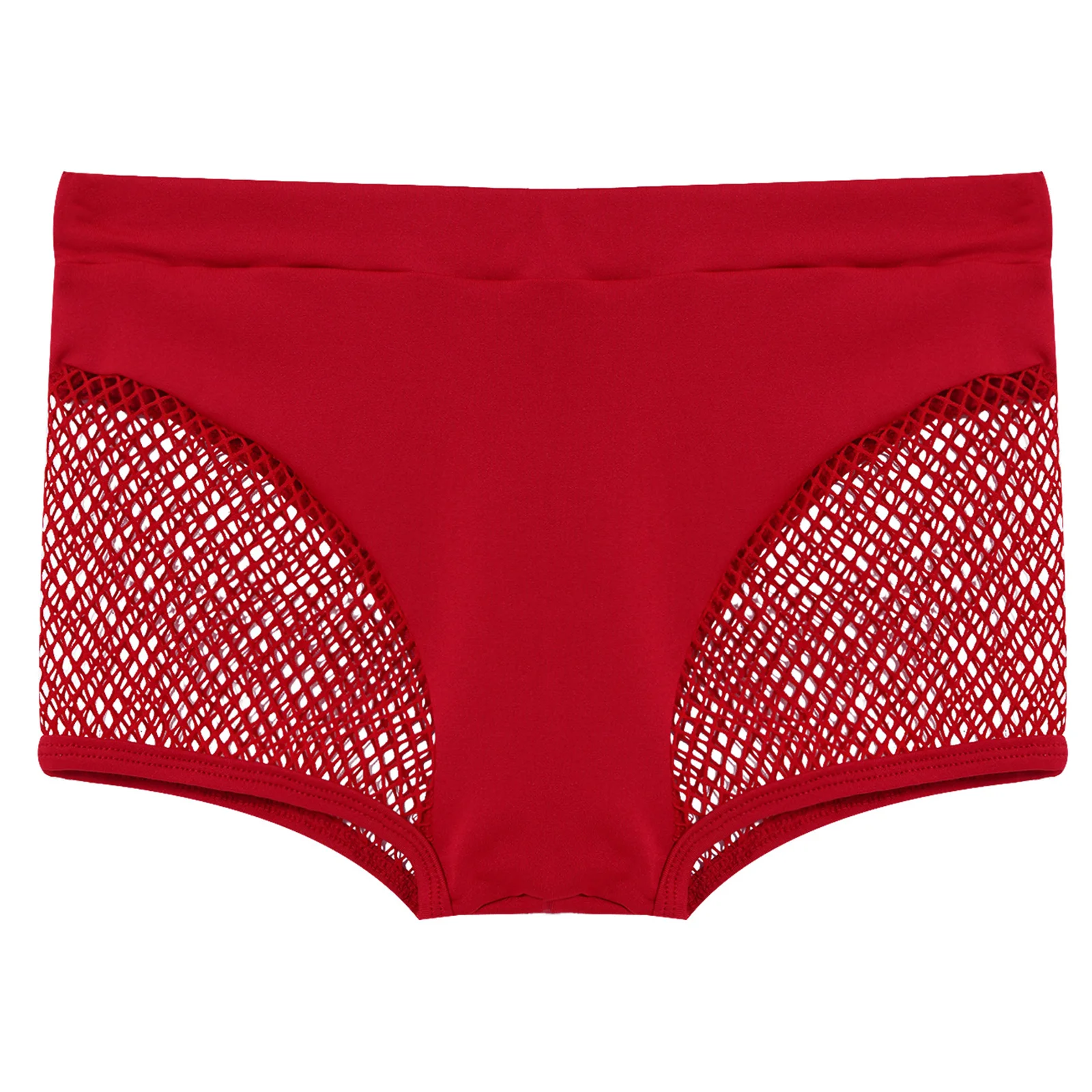 Calções para mulheres Hollow Out Fishnet Booty, lingerie sexy, cintura média, calças elásticas quentes para esportes, fitness, ioga, pole dancing,