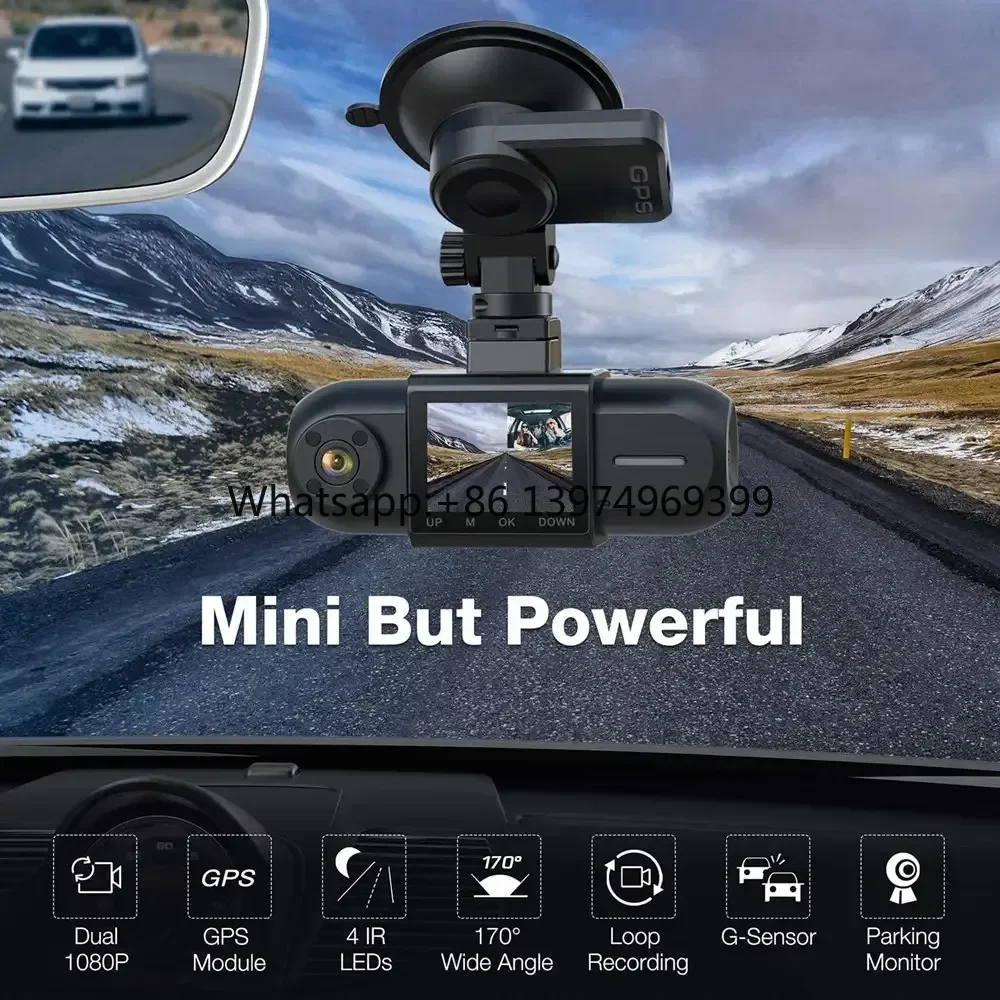 4K Dash camer  150° View Dual Recording Front and Rear View Android camer 1.5 - Inch TFT G - Sensor Parking Monior factory