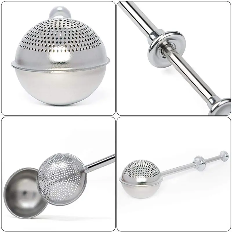 ABJN-2X Flour Duster For Baking, Spring Handle One-Handed Operation,Stee Powdered Sugar Shaker Duster, Pick Up And Dust Flour