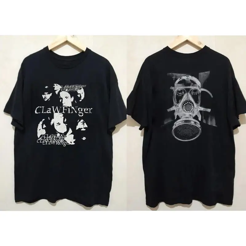 

Черная хлопковая футболка Clawfinger Band Uu839