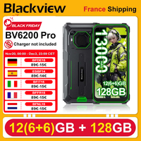 Blackview BV6200 Pro [No EU Charger] Rugged Smartphone Android 13 12GB(6+6) 128GB 13000mAh 6.56\