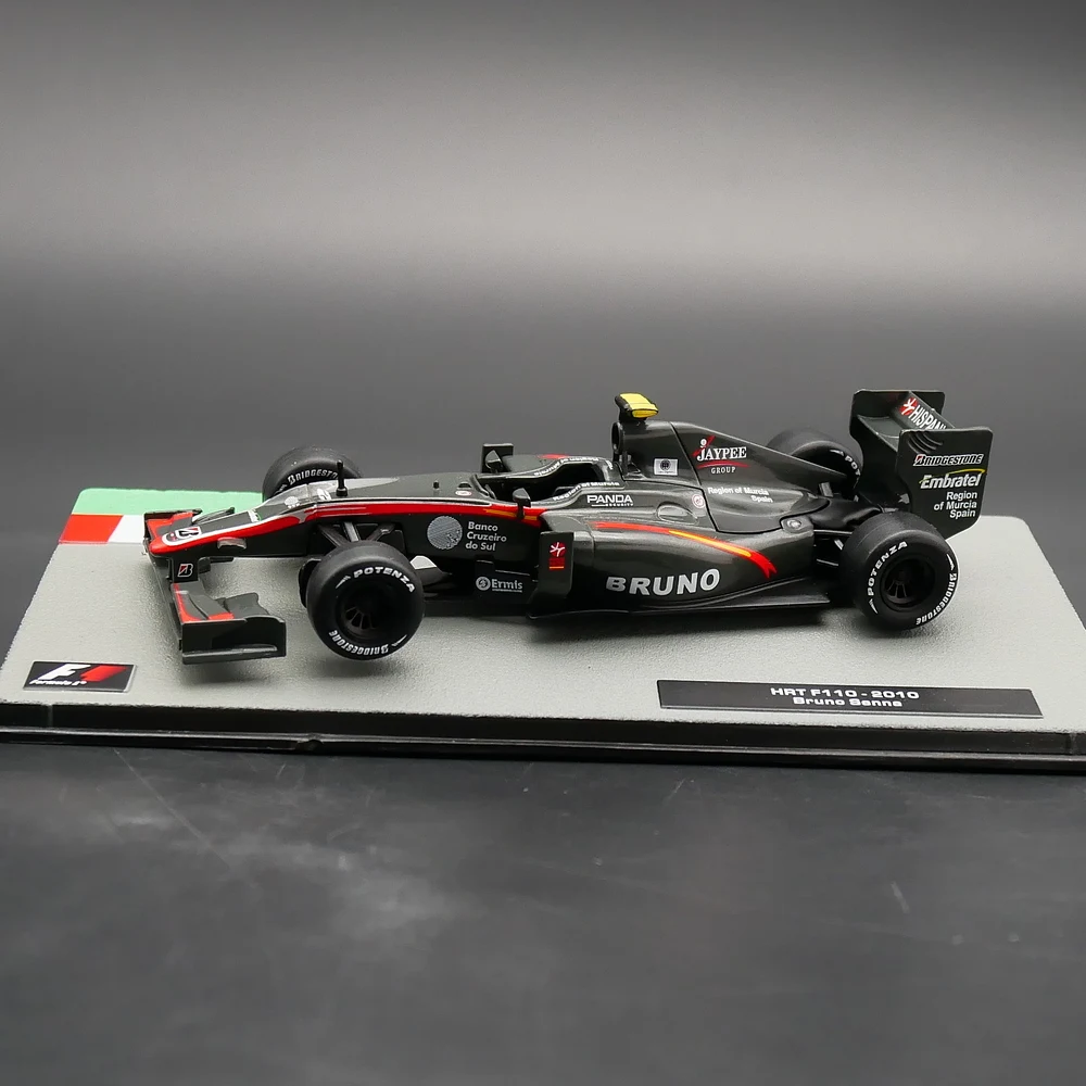 Ixo 1:43 HRT F110 2010 Bruno Senna Diecast Car Model Metal Toy Vehicle