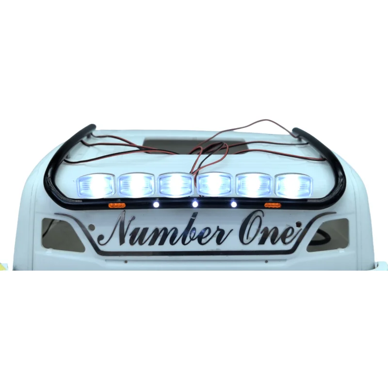 LED Dome Light Head Light Front Spotlight Lamp for Tamiya 1/14 RC Truck Scania 770s 56371 Volvo 56360 Tractor Trailer LESU Parts