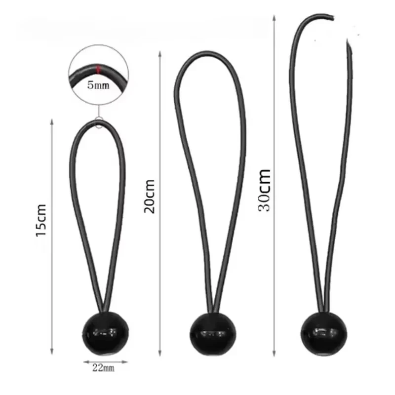 20 قطعة بنجي الكرة الأقمشة قماش القماش المشمع سارية العلم العلاقات الحبل ينتهي حبل مرن الدانتيل الثابتة قارب القطب التخييم خيمة اكسسوارات #6