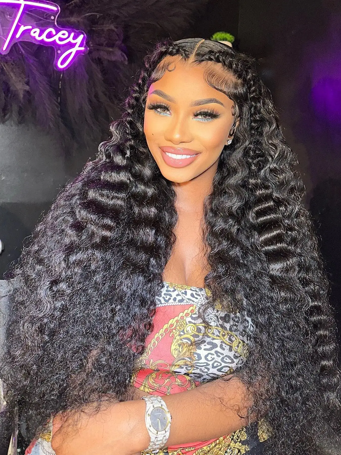 40 Inch Glueless Deep Wave 13x6 Hd Lace Frontal Wig Human Hair Water Wave Curly 13x4 360 Lace Front Human Hair Wigs Closure Wigs