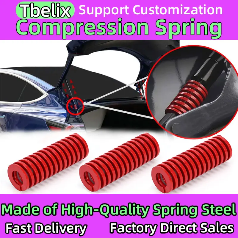 Tbelix 2PCS Car Die Springs Spiral Stamping Compression Mould Spring For Rear Trunk Tailgate Strut Support Lift Bar Tool OD 20mm