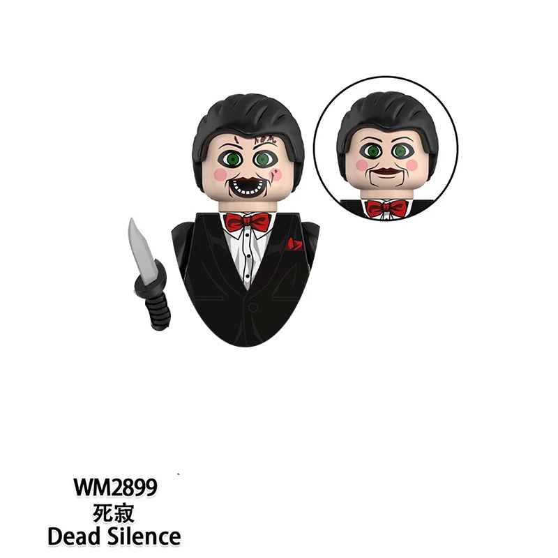 Halloween Neue Bausteine Terrifier Death Megan Minifiguren Spielzeugsteine Geschenke für Kinder und Erwachsene