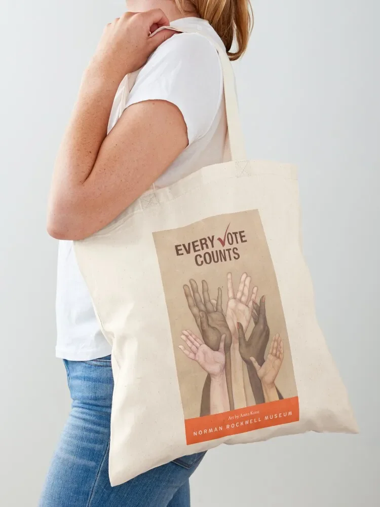 Anita Kunz Every Vote Counts Tragetasche, faltbare, wiederverwendbare Tasche, Taschen für Damen, Canvas-Einkaufstasche, Lady
