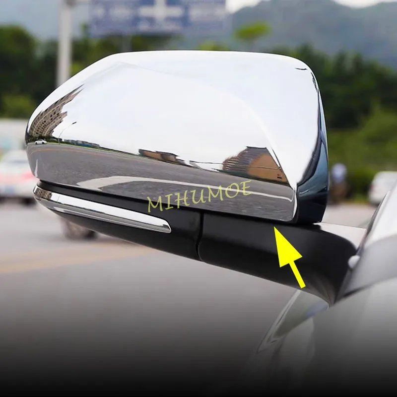 Chrome Side Rearview Mirror Cover Protector Overlay For Toyota Camry Avalon Prius 2019 2020 2021 2022 2023 2024 2025